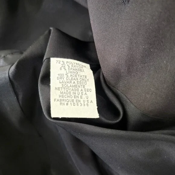 Alvin Valley Black Cropped Tuxedo Style Jacket - Picture 4 of 4